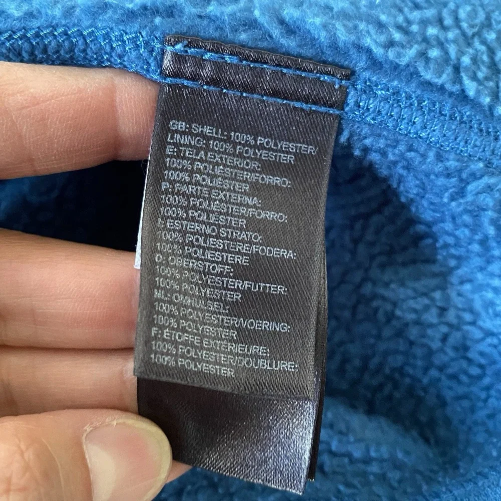 The North Face Canyonland Full Zip Jacket Men Size M Blue Pockets Outdoor Trail